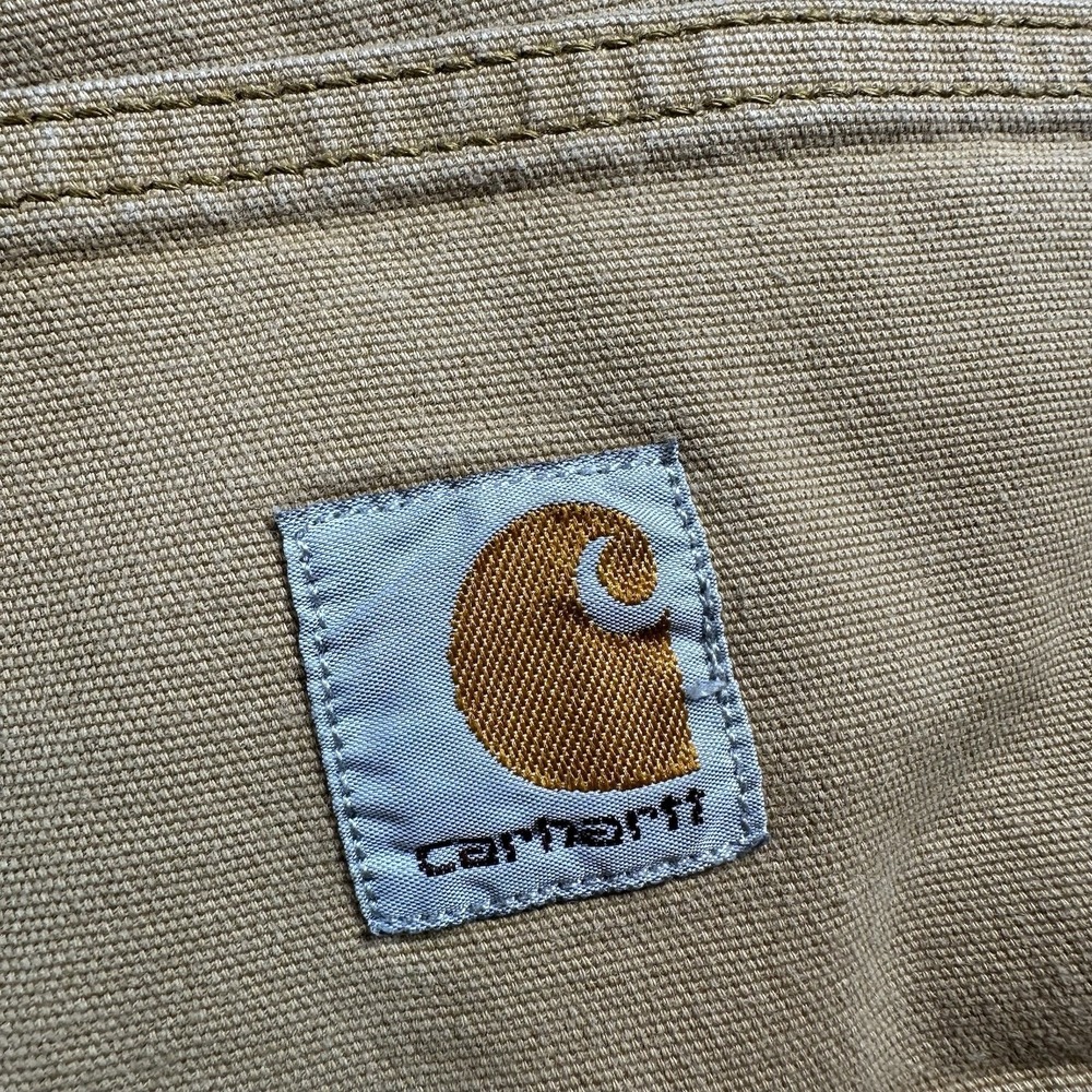 Carhartt Cargo Shorts Mens 38 Relaxed Fit Workwear Utility Beige Tan Durable Y2K - Picture 8 of 9